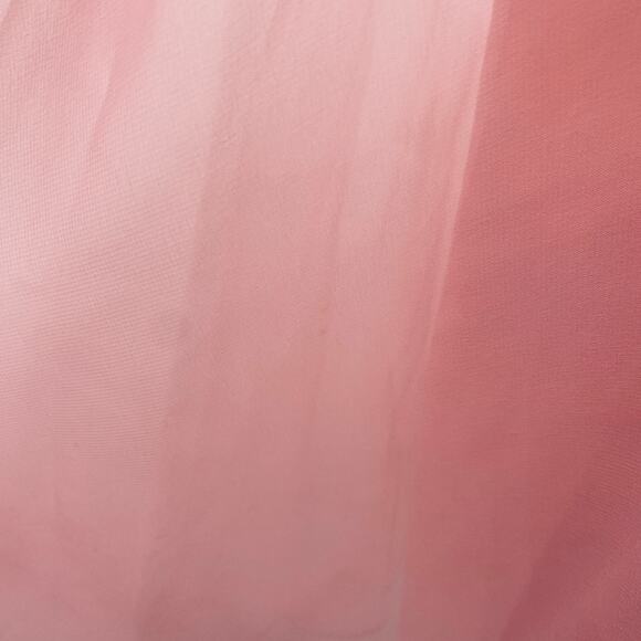 Vintage 70s Chiffon Puff Sleeve Ruffle Off Shoulder Midi Dress Fit Flare Pink 4 - Picture 8 of 10